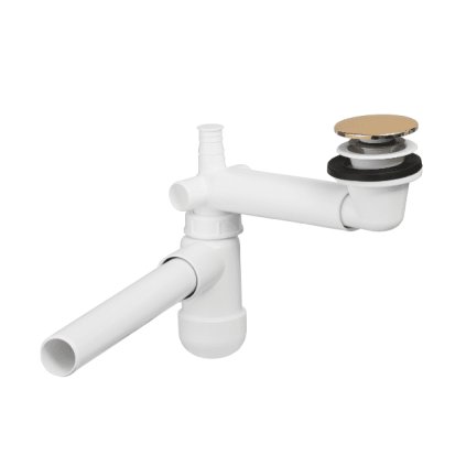 sifon practic PRELOC 400 auriu alb