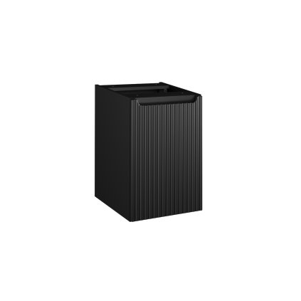 Dulap suspendat pentru baie NOVA BLACK 81 40 cu coș