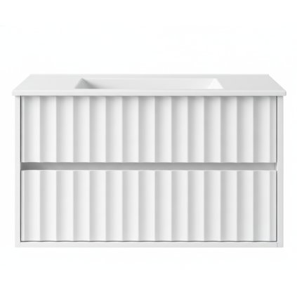 Mască de baie NOA 80 cm albă cu lavoar