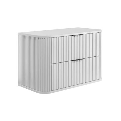 Dulap de baie sub lavoar Elegance White, 80 cm lateral