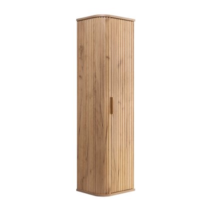 Dulap înalt de baie Elegance Oak Artisan 139 cu mâner