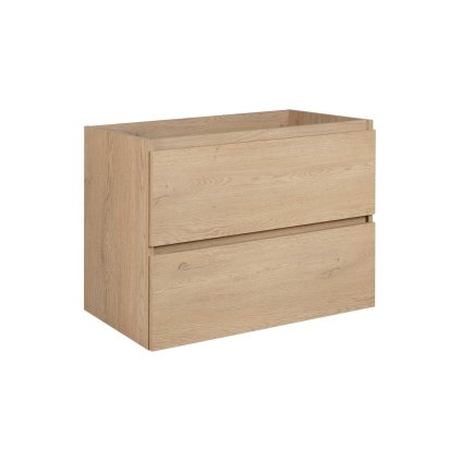 Dulap de baie sub chiuvetă, stejar deschis, 80 cm