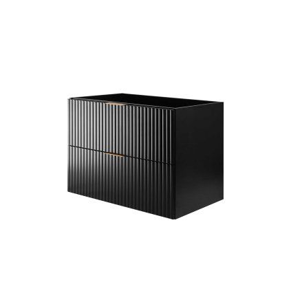 Mobilier lavoar FLOW BLACK 82-80 | 80 cm