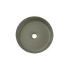 Lavoar ceramic BEYOND 2 verde măsliniu mat 36 cm vedere de sus