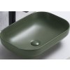 chiuvetă ceramică verde neli mfg ovală