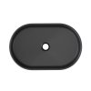 Lavoar ceramic RIVER 2 E 6594 negru mat vedere de sus