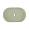 Lavoar ceramic RIVER 2 E 6594 verde măsliniu mat vedere de sus