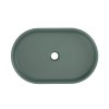 Lavoar ceramic RIVER 2 E 6594 verde mat vedere de sus