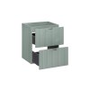 Dulap lavoar LINE verde stuf 82 50 sertare deschise