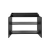 Mobilier lavoar NOVA BLACK 82 80 2D cu ușă deschisă