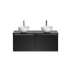 Dulap de baie cu lavoar și blat Santa Fe Black DU120 1 vedere frontală