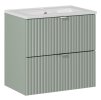 Dulap de baie cu lavoar, verde stuf, U60 1