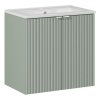 Dulap de baie cu lavoar, verde stuf, U60 2