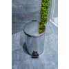 Coș de gunoi practic cromat de 20L awd02030011 pentru baie