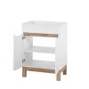 Dulap lavoar Bali alb 820 60cm cu ușă deschisă