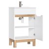 Dulap lavoar Bali alb 824 50cm cu ușă deschisă