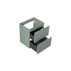 Dulap lavoar LINE verde stuf 82 50 sertare deschise vedere frontală