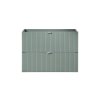 Vedere frontală a mobilierului pentru lavoar LINE reed green 82 80