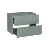 Dulap lavoar LINE verde stuf 82 80 sertare deschise