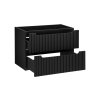 Dulap lavoar NOVA BLACK 82 80 2S cu ușă deschisă