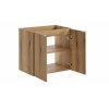 Mobilier lavoar NOVA stejar 82 60 2D cu uși deschise