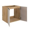Mobilier lavoar OCEAN BEIGE 82 60 2D cu uși deschise