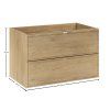 Dimensiuni mobilier baie sub chiuvetă 80 CM Terra Cremona