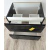 Dulap DELAY negru 60cm, sertar deschis