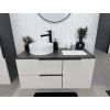 Dulap lavoar Fler Kasmir antracit 100 cm cu design modern