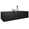 Dulap lavoar negru spațios LORE 120 cm