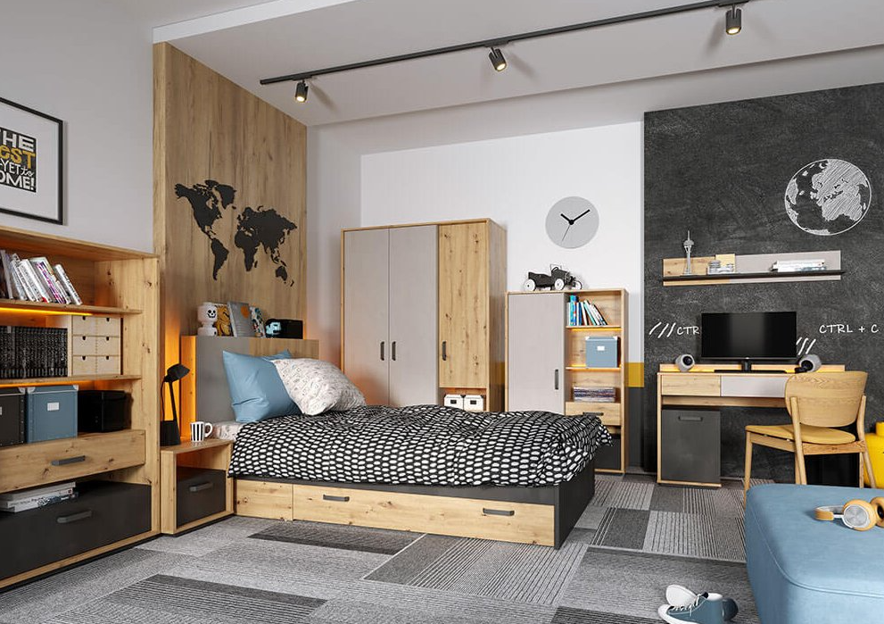 Moderná a funkčná izba pre teenegera: 5 inšpirácií