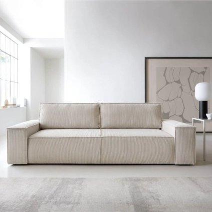 Rozkladacia pohovka FIORD béžová Poso 100