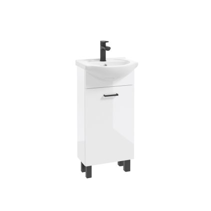 NOVELTY kupelnova skrinka s umyvadlom biela D40