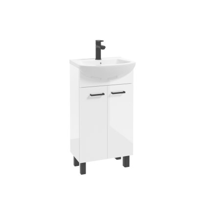 NOVELTY kupelnova skrinka s umyvadlom biela D45