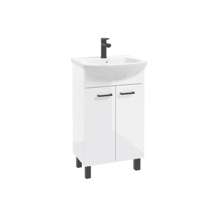 NOVELTY kupelnova skrinka s umyvadlom biela D50