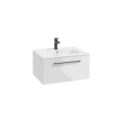 FERATA kupelnova skrinka D80 45 1S biela cierna