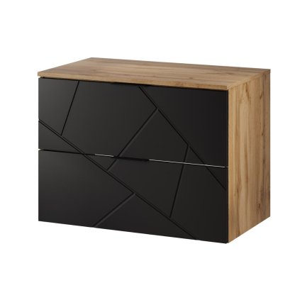 MAZI cierna kupelnova skrinka 38 80cm