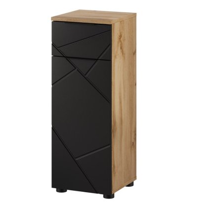 MAZI cierna kupelnova skrinka nizka 45