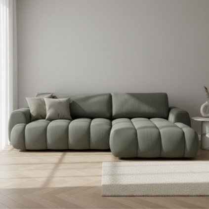 Rohová sedacia súprava PASSO zelená Sonic 77