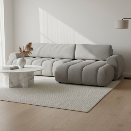 Rohová sedacia súprava PASSO sivá Sicuro 65