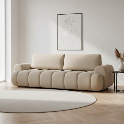 Rozkladacia pohovka PASSO béžová Sicuro 55