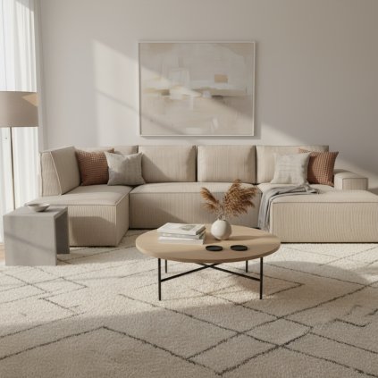 rohova sedacia suprava fiord U2 140 v obyvacke