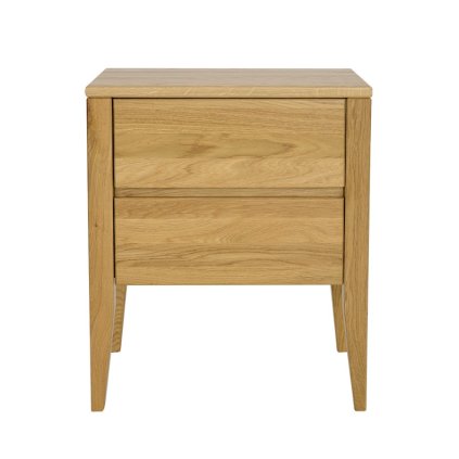 nocny stolik sn 231 dubovy masiv dve zasuvky