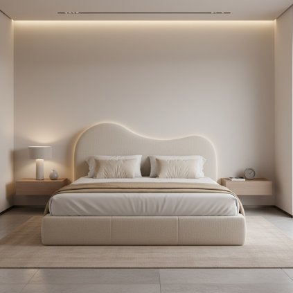 dizajnova postel munni bezova