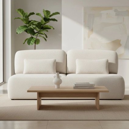 Rozkladacia pohovka LIVA svetlobéžová