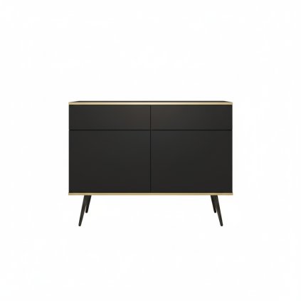 moderna-komoda-bijou-ksz-107-v-dizajne-cierna-cierna
