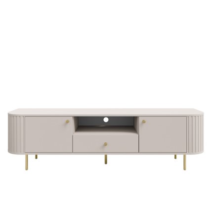 VAOLIA bezova pieskova tv stolik 2F1S priestranny