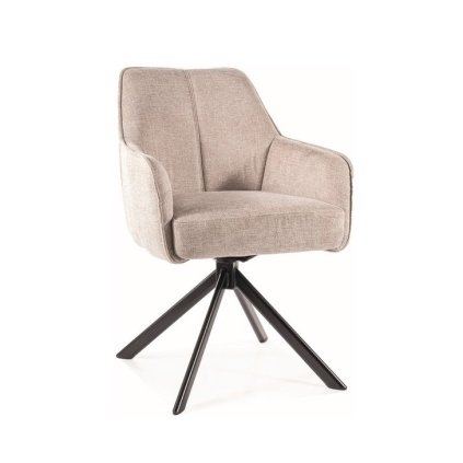 moderná jedálenská stolička NOTTI BREGO, v béžovej farbe