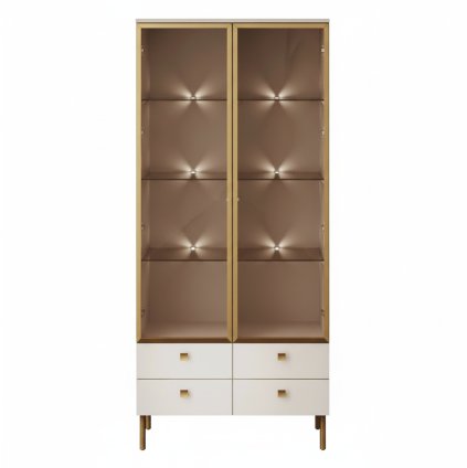 dizajnova vitrina kiss wit 1 kasmir zlata spredu