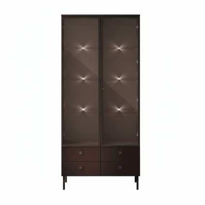 dizajnova vitrina kiss wit 1 burgund spredu